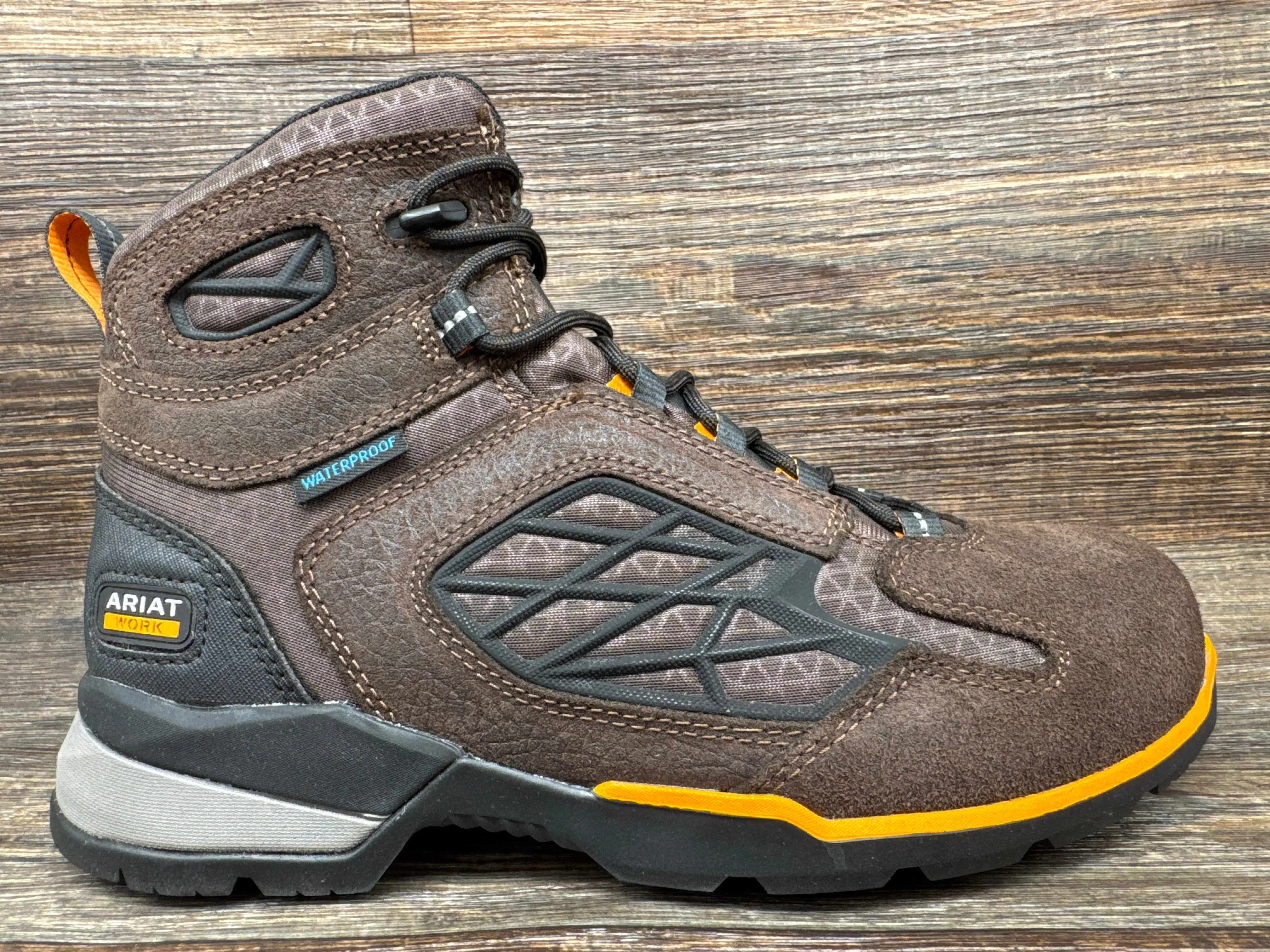 10021498 Men’s Composite Toe Waterproof Rebar Lace Up Work Boot by Ariat