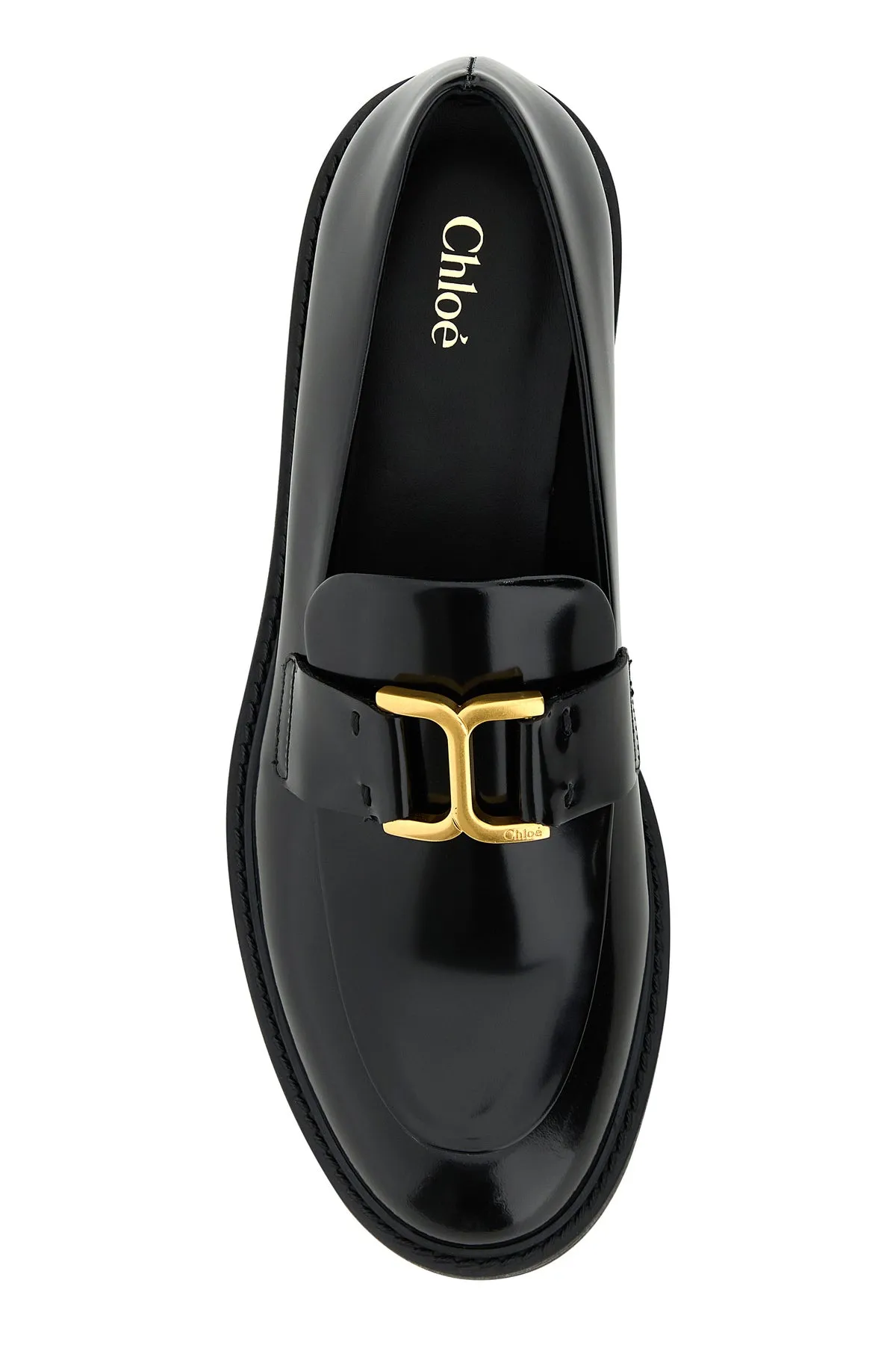 Black leather Marcie loafers