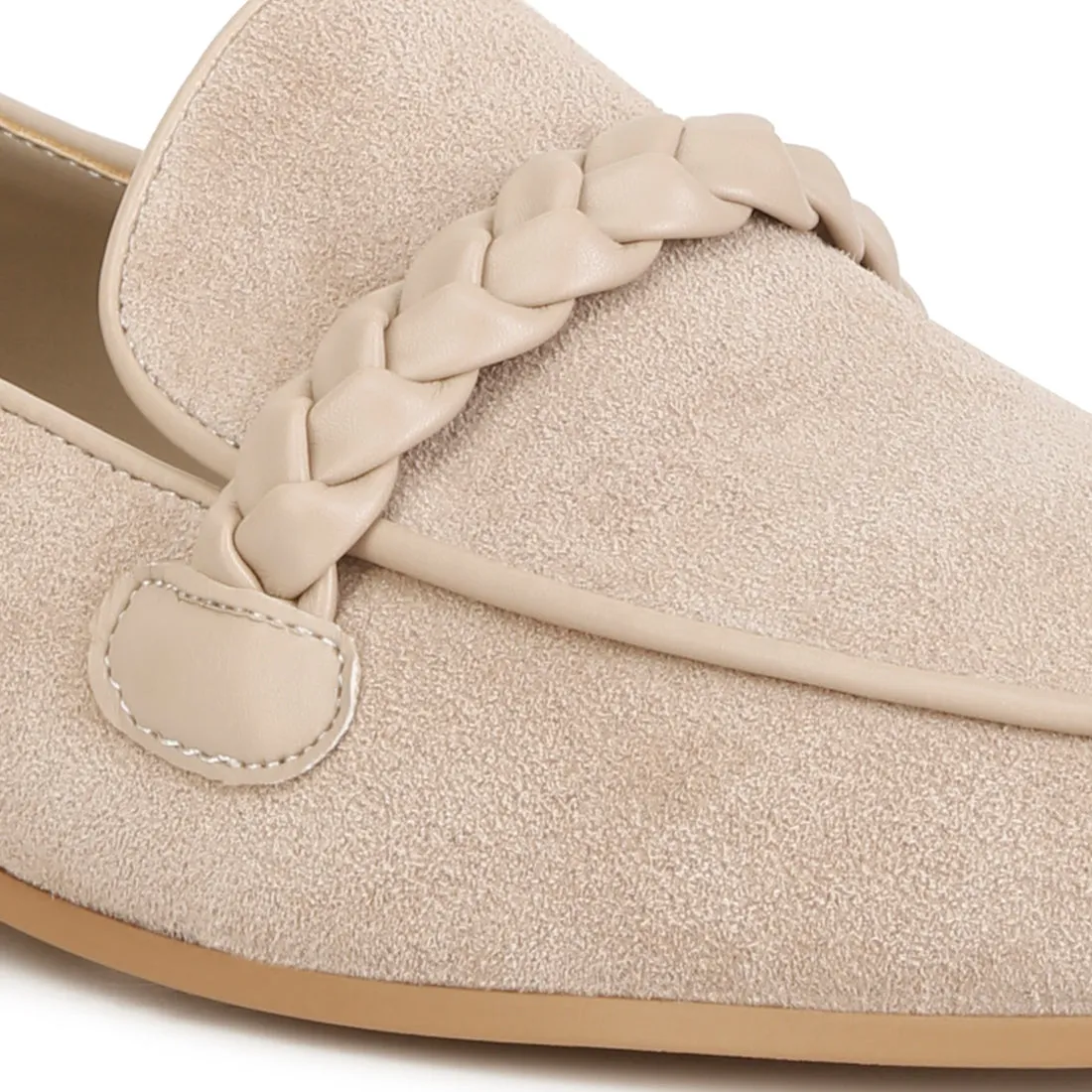 Braided Detail Loafers