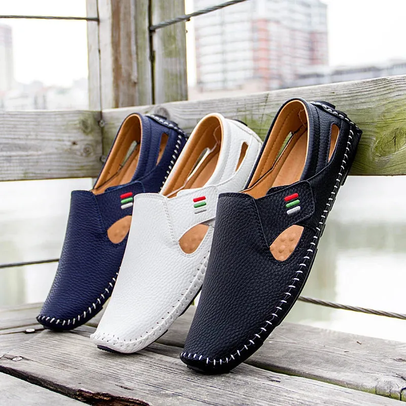 Breathable Leather Loafers - Comfort and Style Redefined