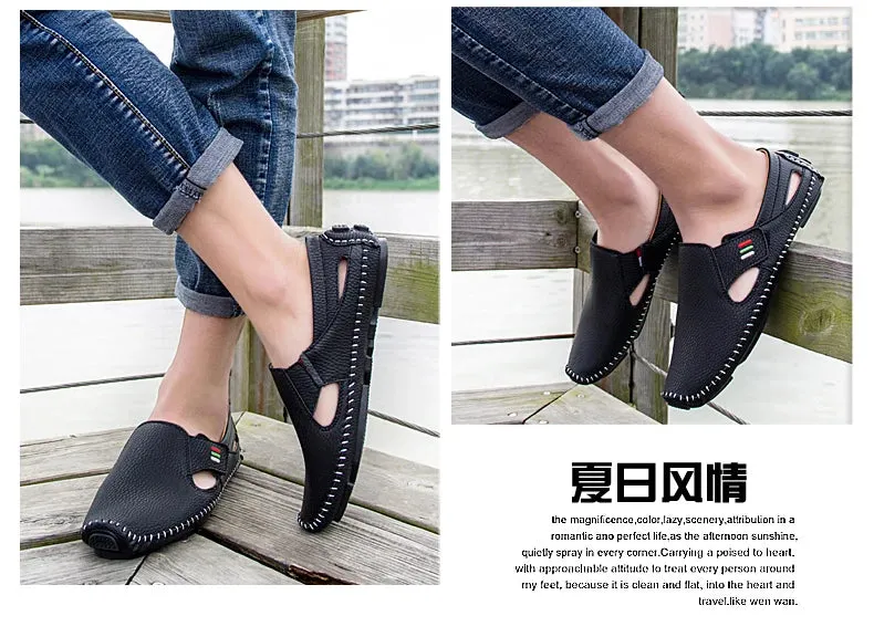 Breathable Leather Loafers - Comfort and Style Redefined
