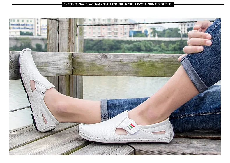 Breathable Leather Loafers - Comfort and Style Redefined