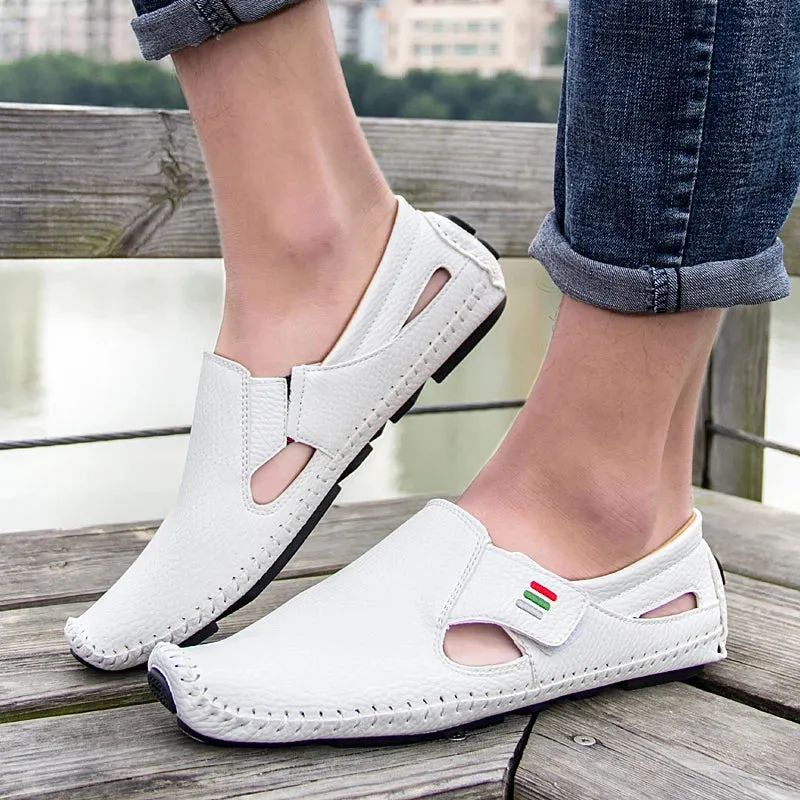 Breathable Leather Loafers - Comfort and Style Redefined