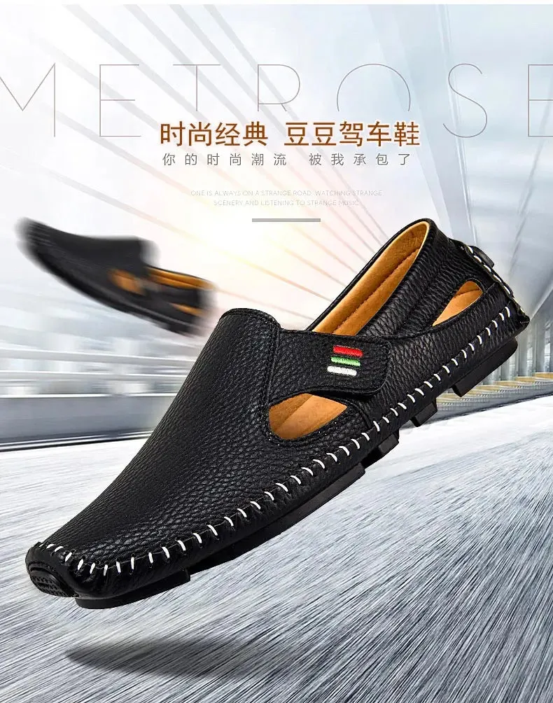 Breathable Leather Loafers - Comfort and Style Redefined
