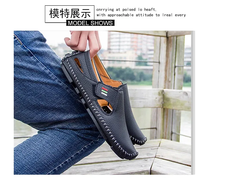 Breathable Leather Loafers - Comfort and Style Redefined