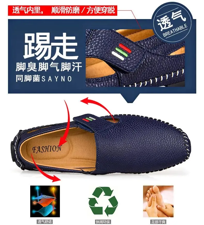 Breathable Leather Loafers - Comfort and Style Redefined