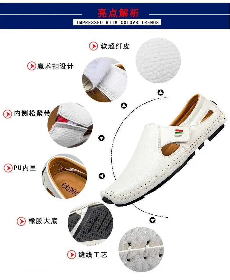 Breathable Leather Loafers - Comfort and Style Redefined