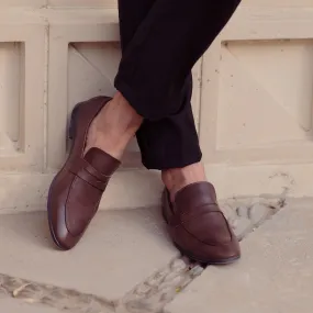 Brown Penny Loafers - Brown