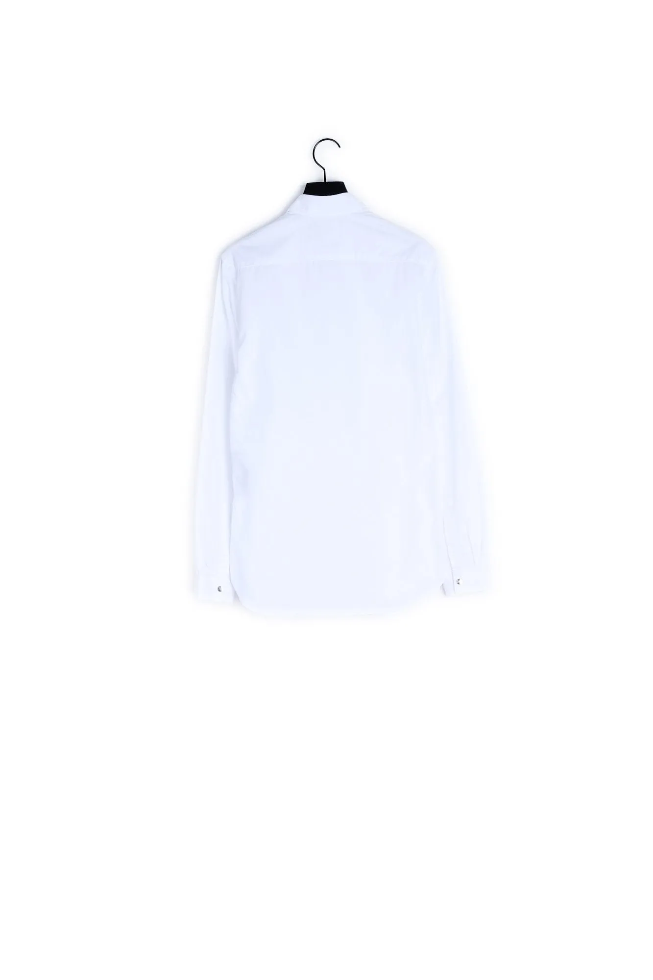 Chemise en coton blanc avec boutons métal