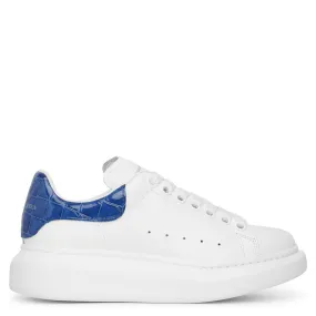 Classic white and inidigo croc sneakers