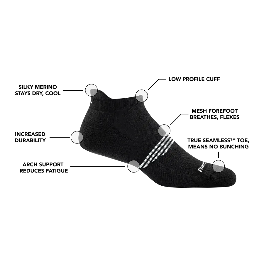 Darn Tough Element No Show Tab Lightweight Athletic Socks