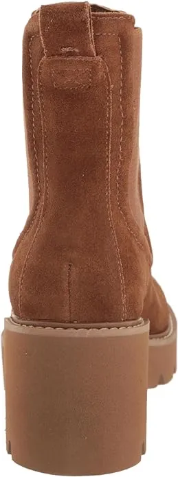 Dolce Vita Hawk H2O Chestnut Suede Fashion Pull On Rounded Toe Waterproof Boots