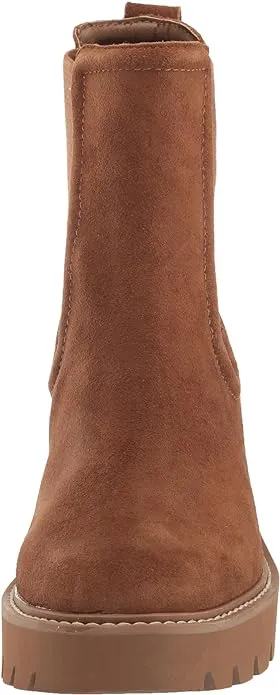 Dolce Vita Hawk H2O Chestnut Suede Fashion Pull On Rounded Toe Waterproof Boots