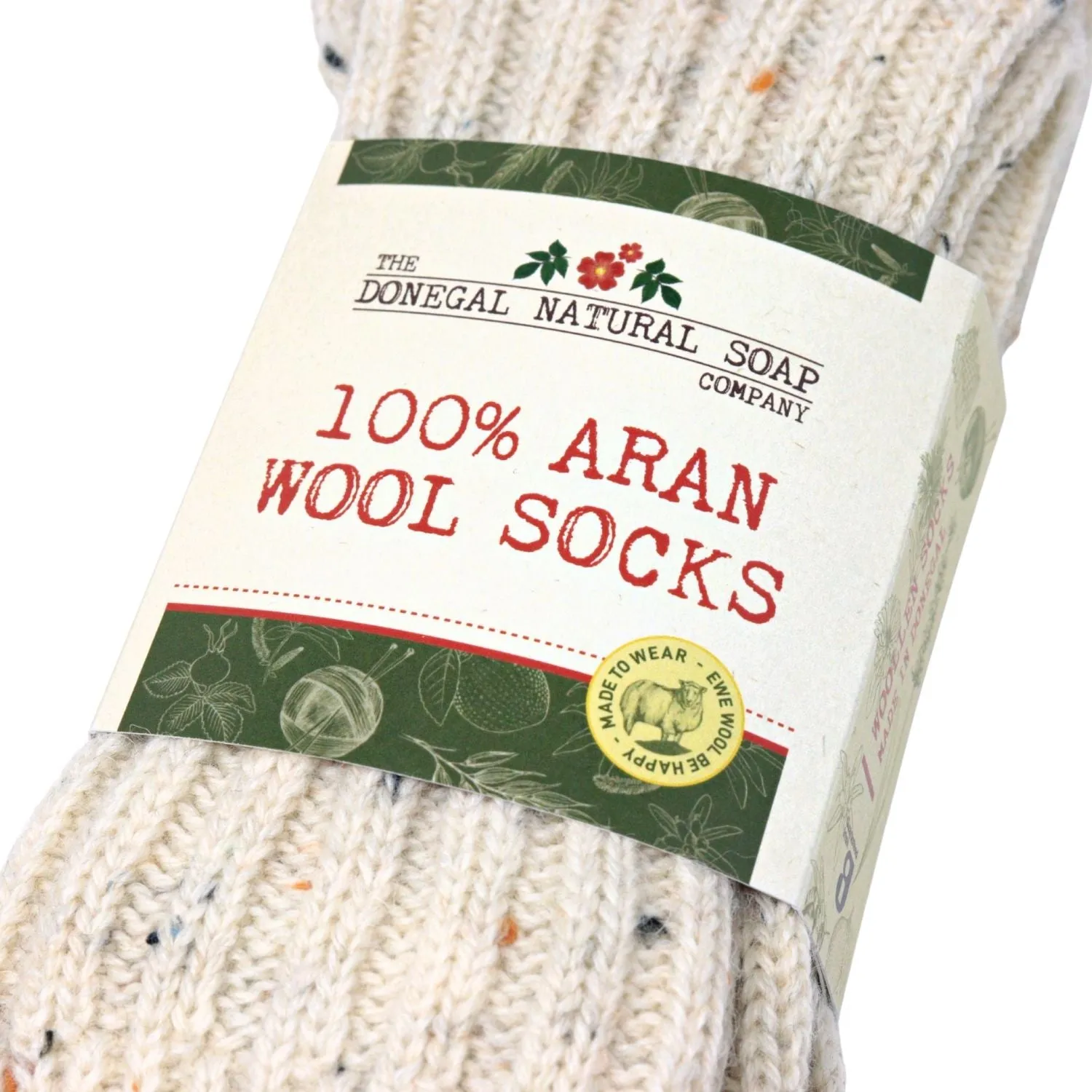 Donegal Socks | 100% Aran | Nep