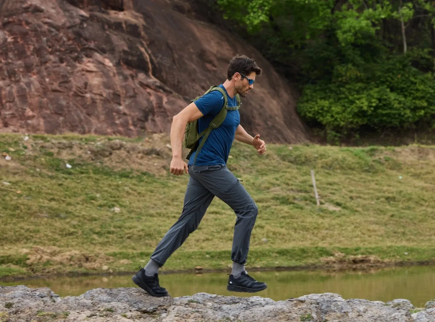 FitVille Men's AllTraction Trail Running Shoes V1
