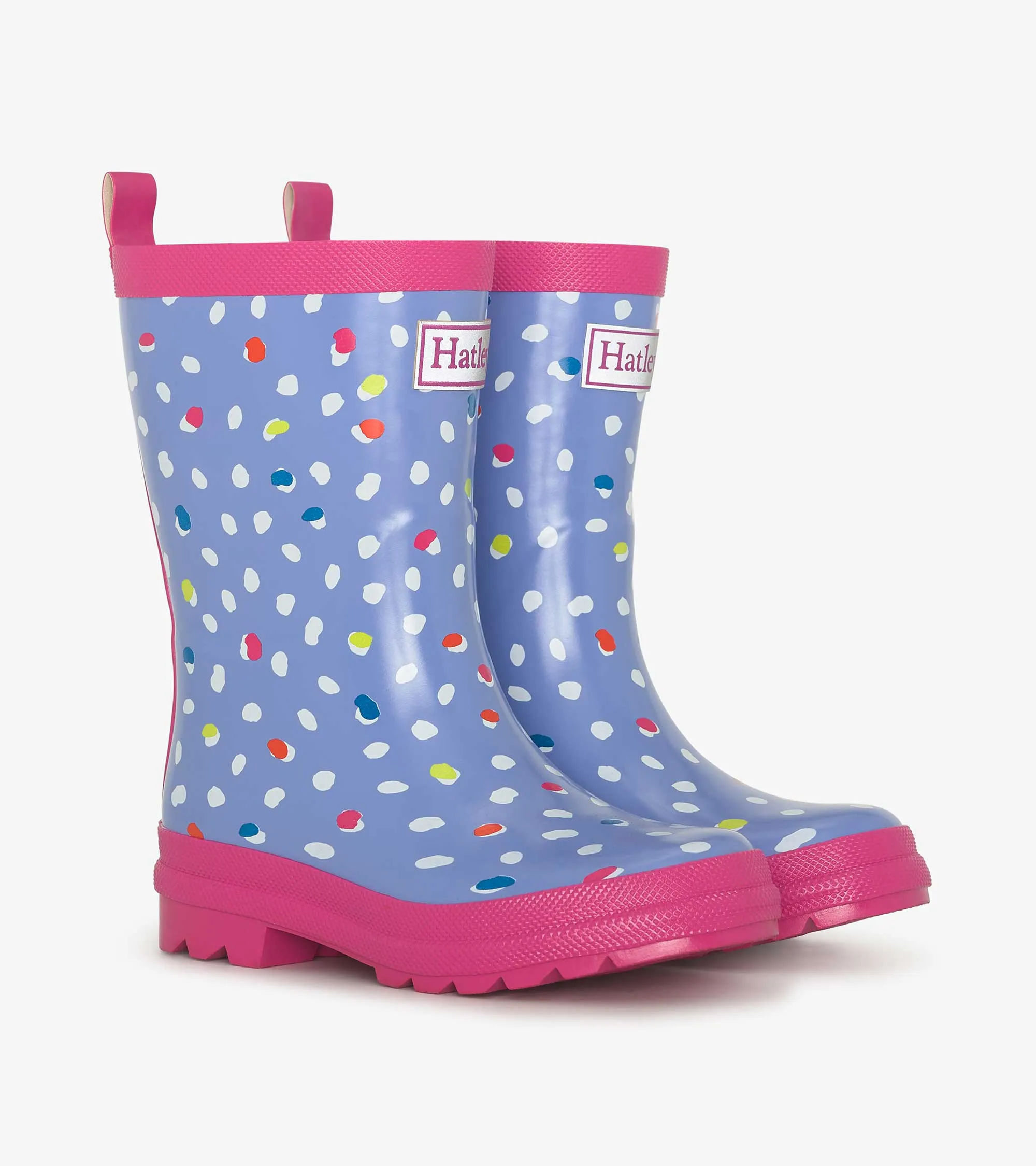 Hatley Lots of Dots Shiny Rain Boots