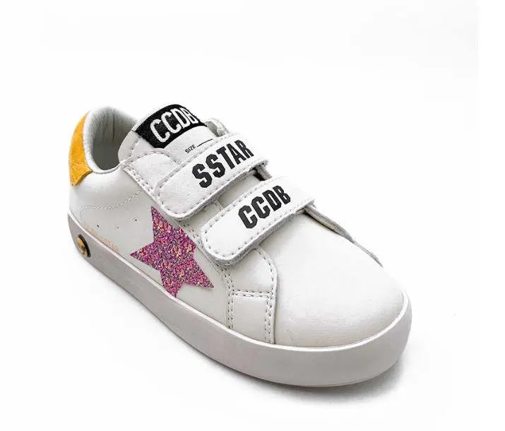 Jennie Pink Glitter Sneaker