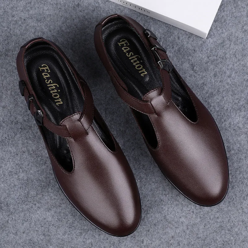 Men's Genuine Leather Casual Sandal Shoes