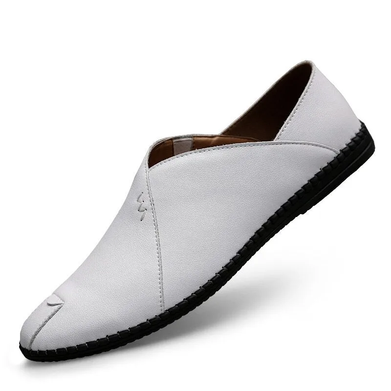 Men's Summer/Spring Casual Breathable Leather Loafers