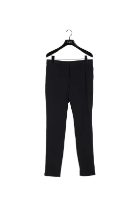 Pantalon costume noir laine stretch slim