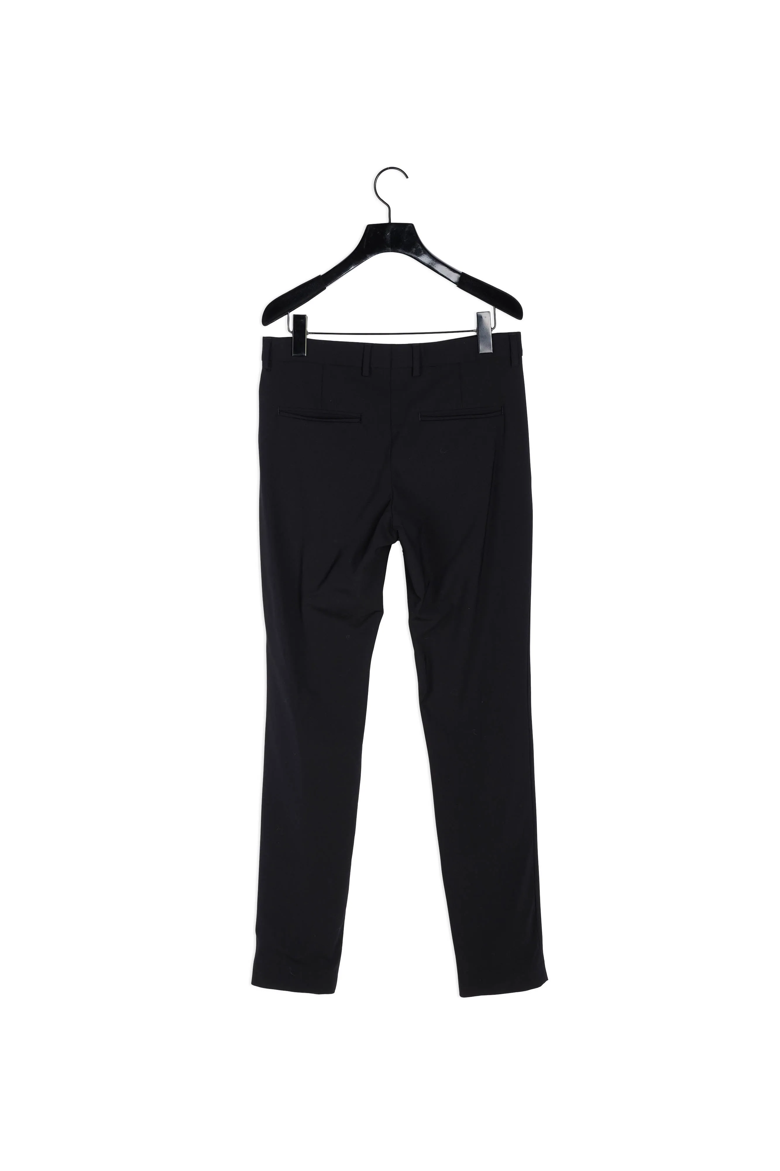 Pantalon costume noir laine stretch slim