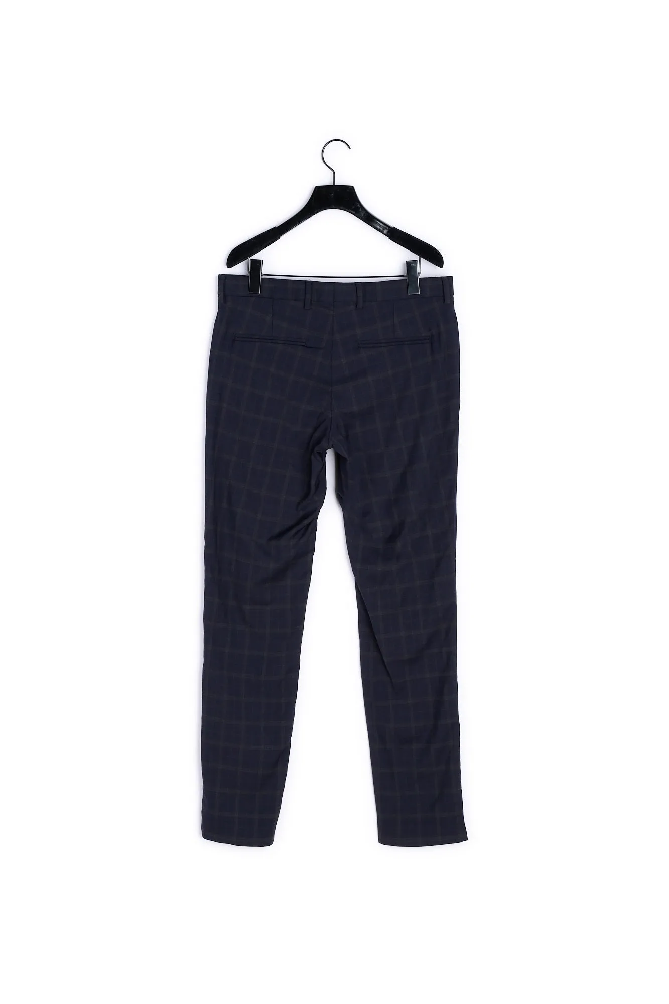 Pantalon costume slim laine bleu marine