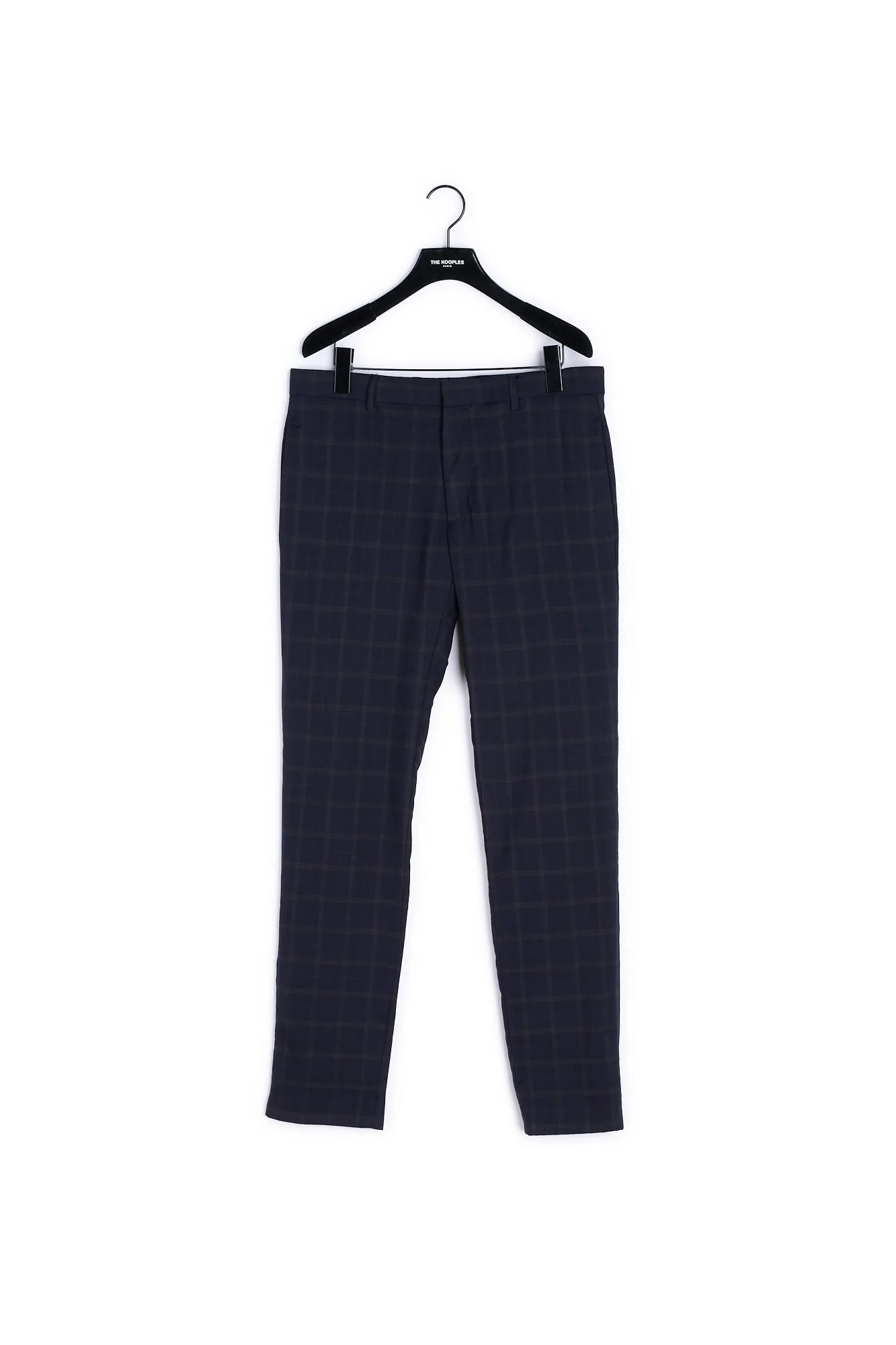 Pantalon costume slim laine bleu marine