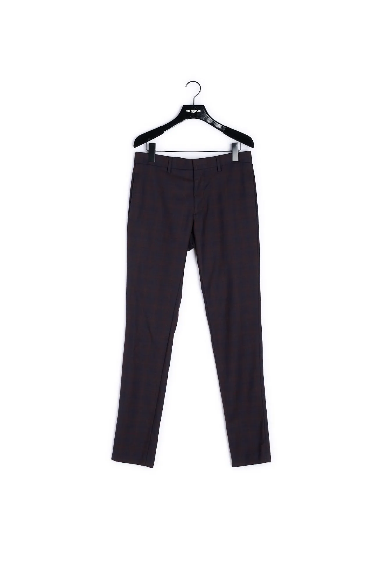 Pantalon costume slim laine noir