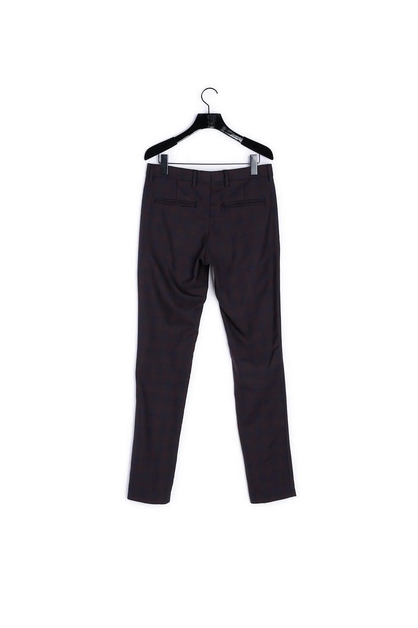 Pantalon costume slim laine noir