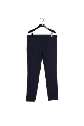 Pantalon de smoking slim bleu nuit imprimé
