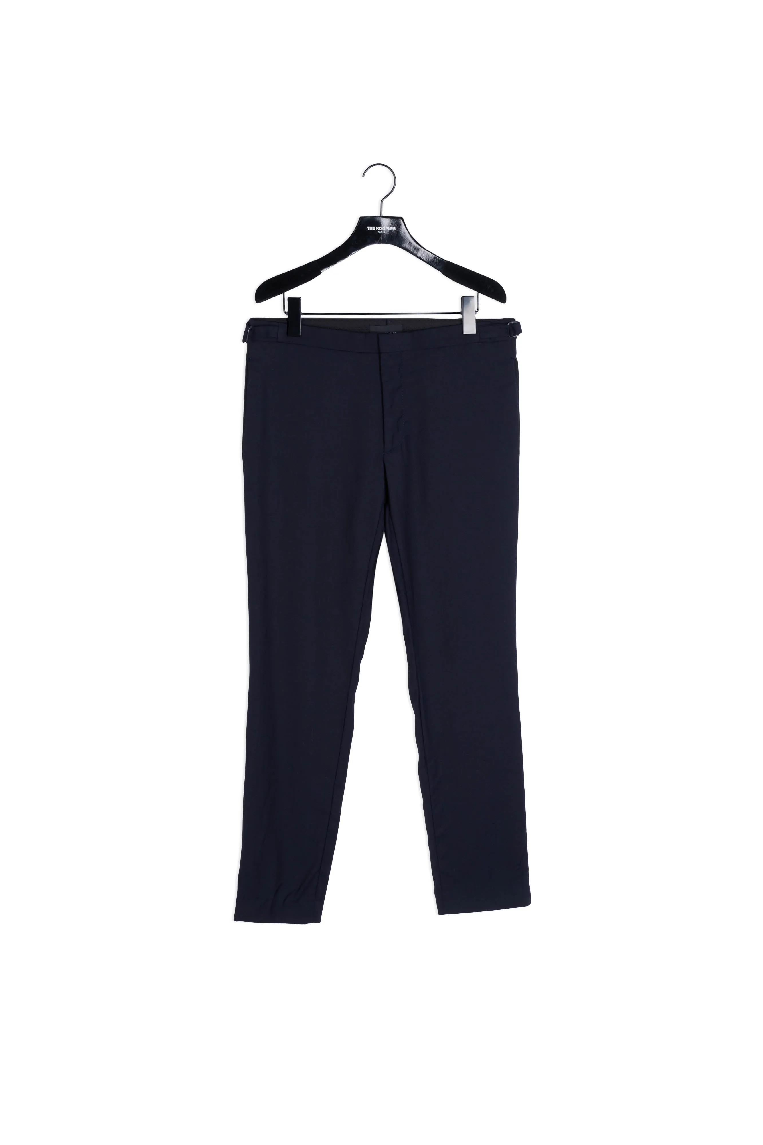Pantalon de smoking slim bleu nuit imprimé