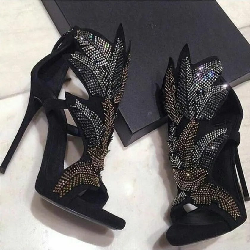 Party Rhinestone High Heel Open Toe Sandals
