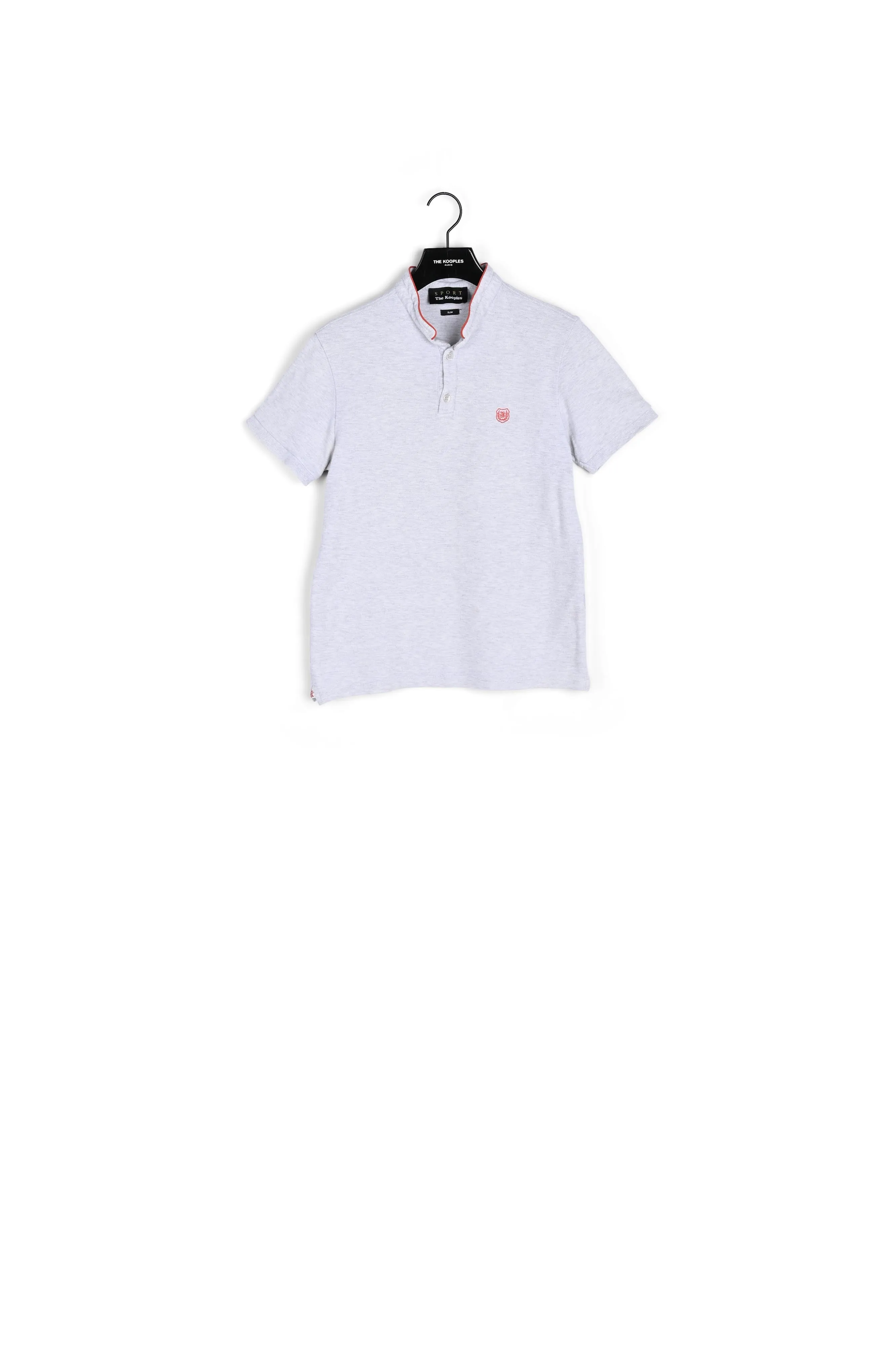 Polo slim gris foncé