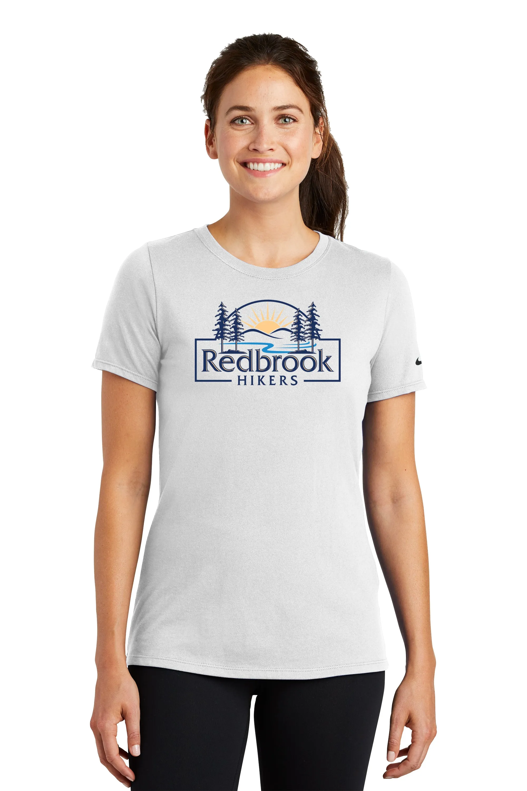 Redbrook Hikers- Ladies Nike Dri FIT Cotton/Poly Scoop Neck Tee (NKBQ5234)
