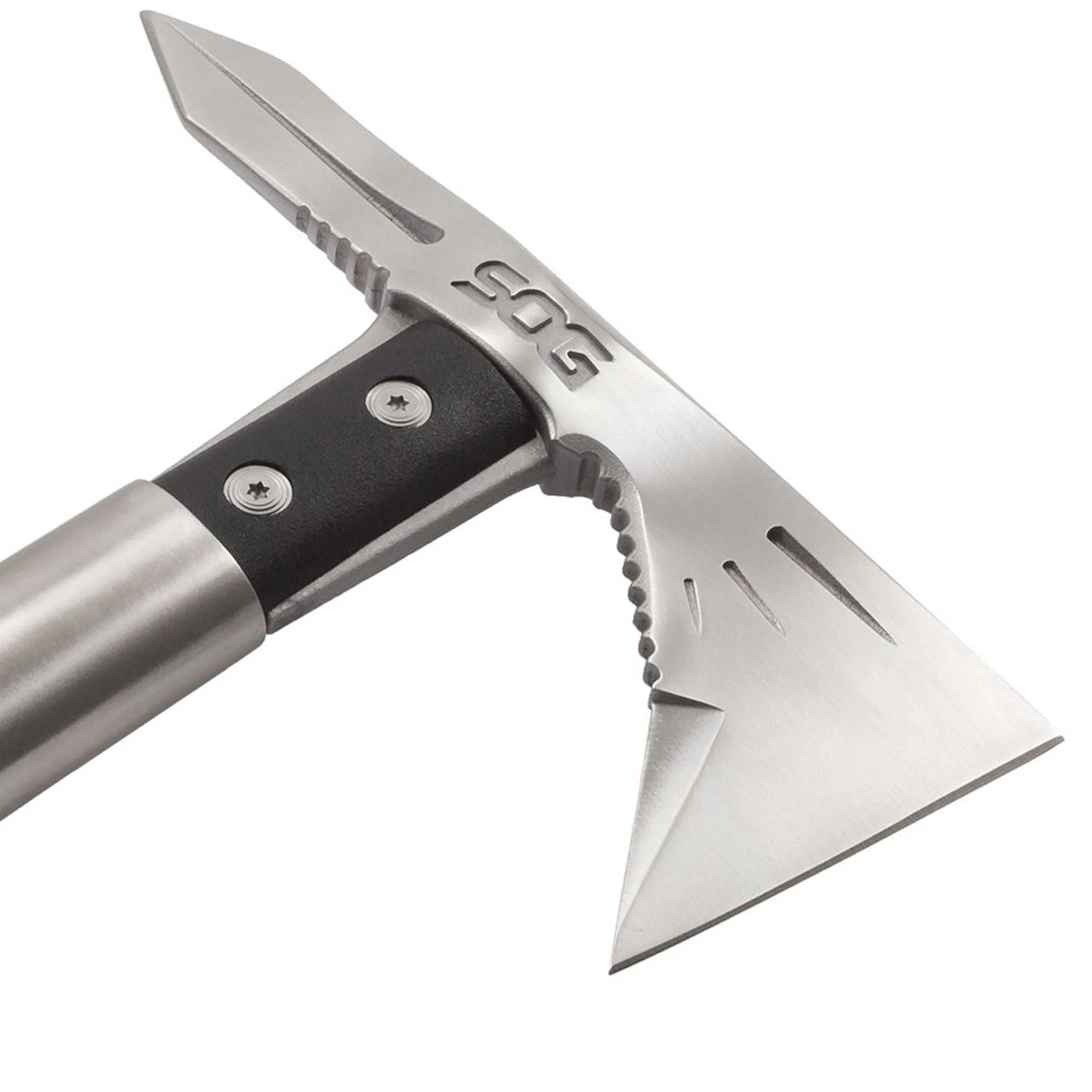 SOG Hawk - Voodoo Mini Satin Finish Straight Edge Steel Head with Sheath | F182N-CP