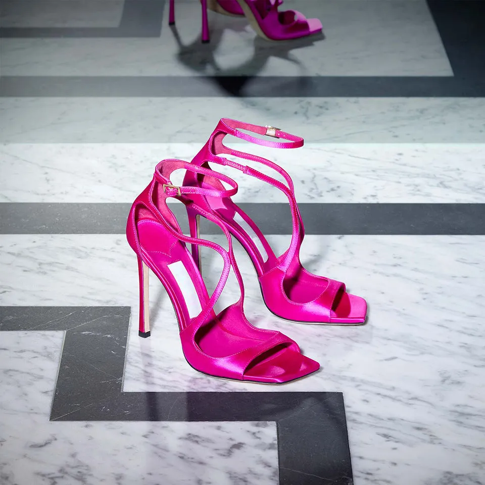 Summer Fairy Fashion Lavender Open-Toe High Heel Sandals (Heel Height 9.5cm)