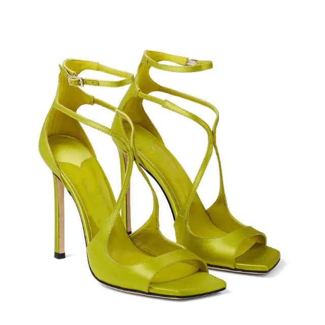 Summer Fairy Fashion Lavender Open-Toe High Heel Sandals (Heel Height 9.5cm)