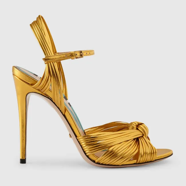 Summer Leather Open Toe High Heel Sandals