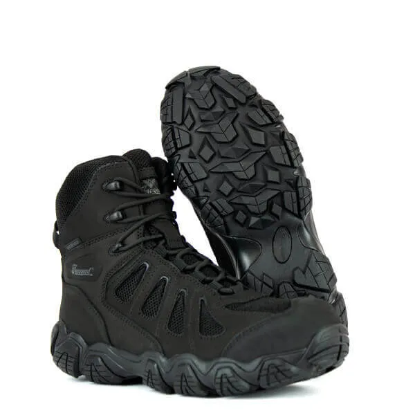 Thorogood Men's 6" Waterproof Side-Zipper Black Hiker Round Composite Toe Work Boot