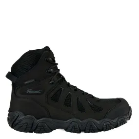 Thorogood Men's 6" Waterproof Side-Zipper Black Hiker Round Composite Toe Work Boot