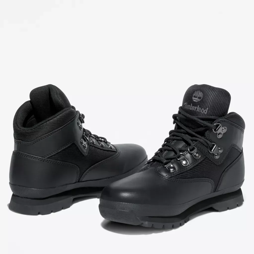 Timberland - Youth Euro Hiker Boots - Black Full-Grain