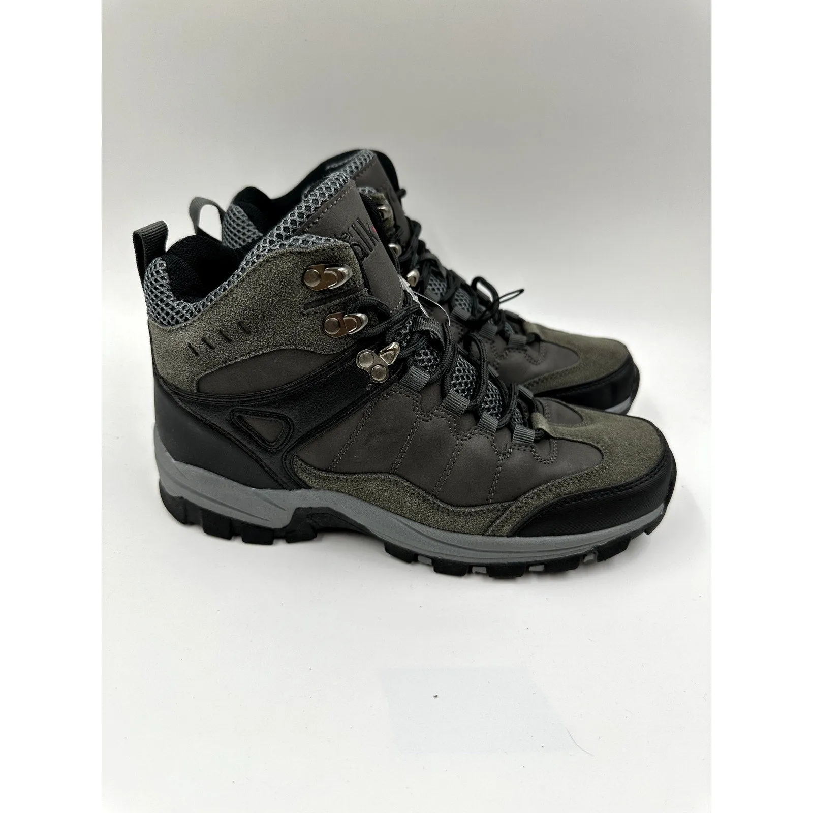 Women's Size 9,  Dark Gray High Top Hiker with Black Accents & Suede Accents