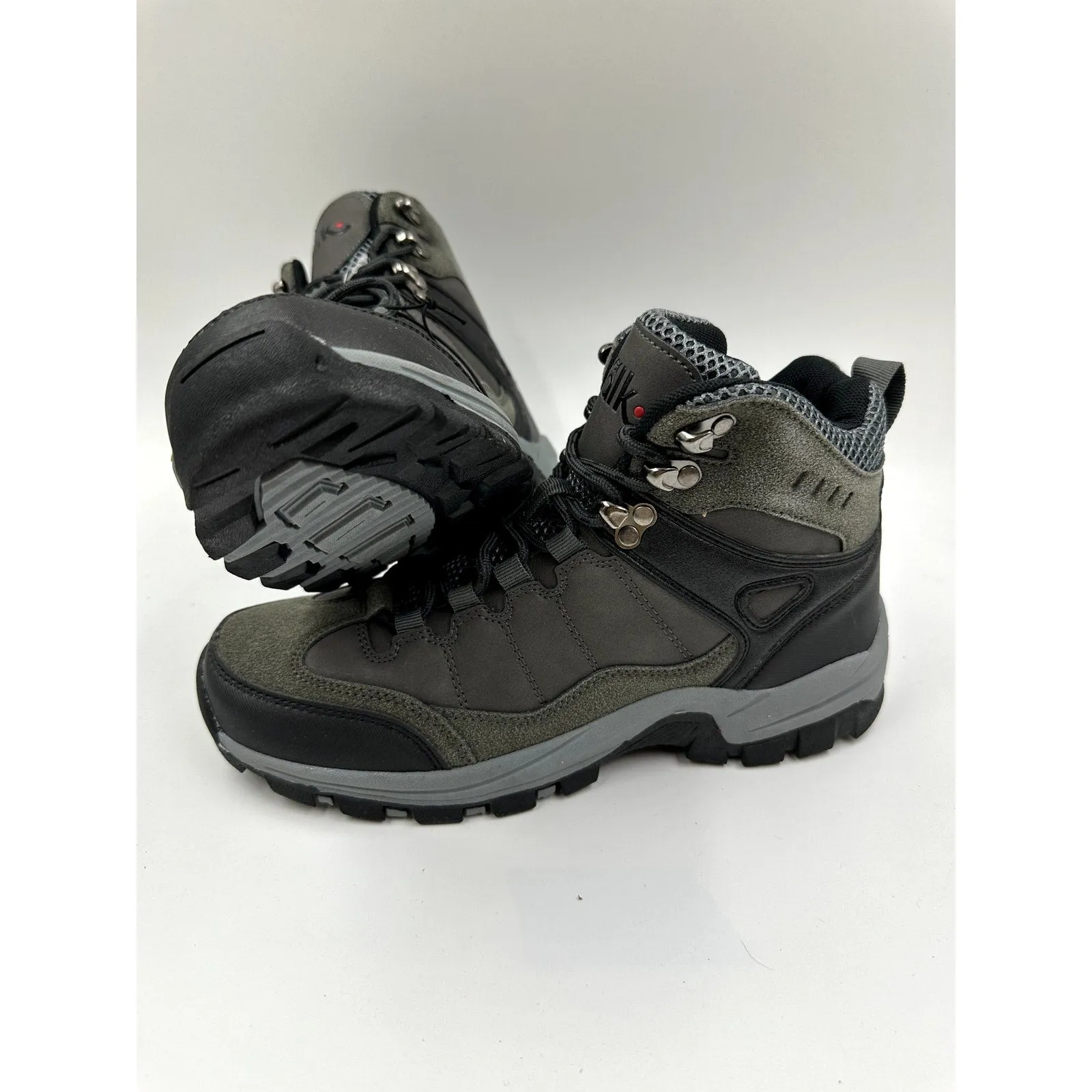 Women's Size 9,  Dark Gray High Top Hiker with Black Accents & Suede Accents
