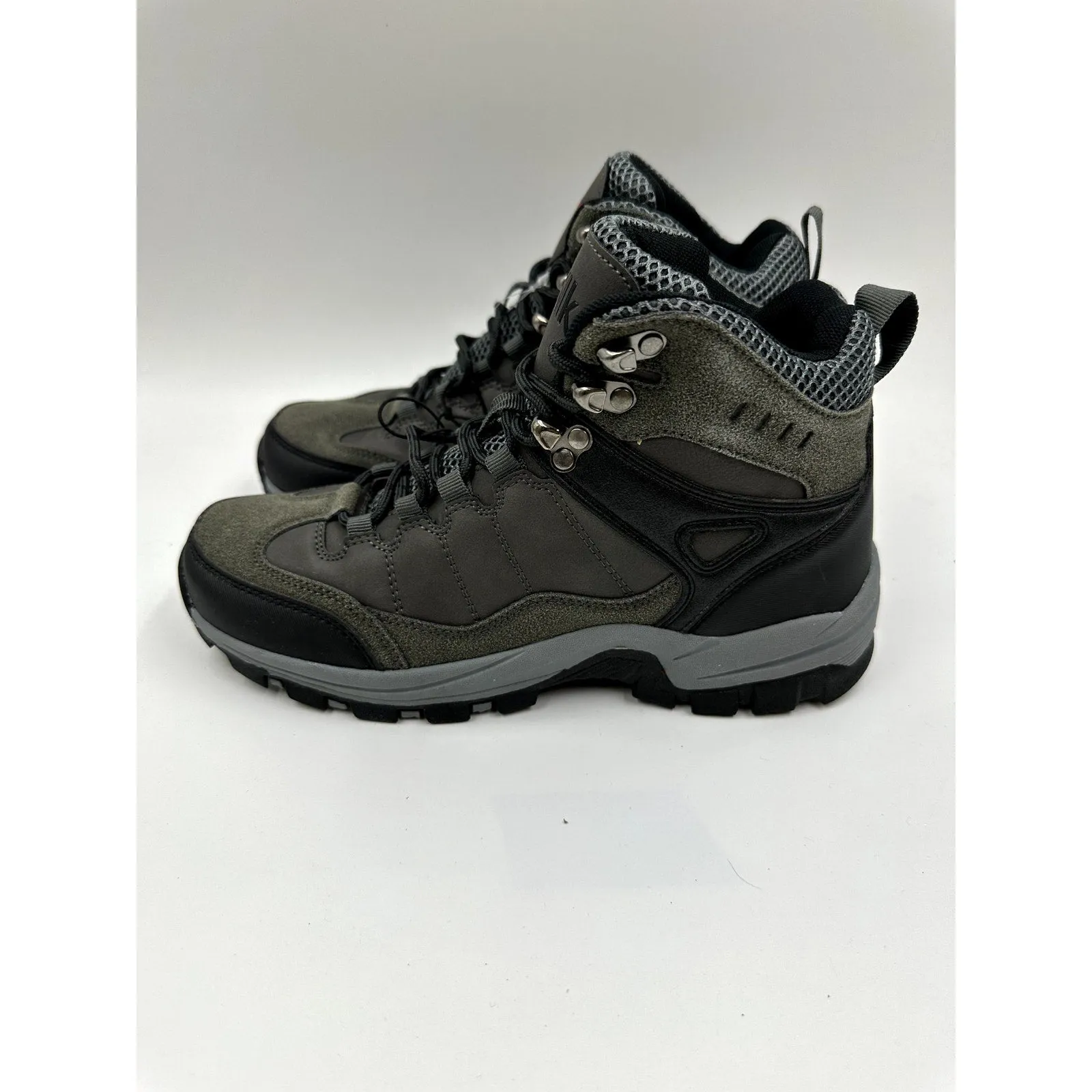 Women's Size 9,  Dark Gray High Top Hiker with Black Accents & Suede Accents